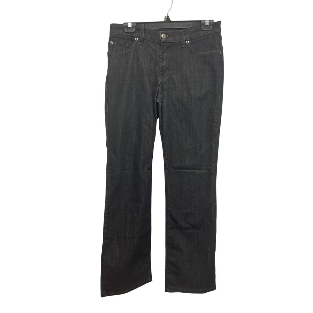 David Kahn Jeanswear Womens Size 6 Straight Leg Cotton Blend Black Denim Jeans